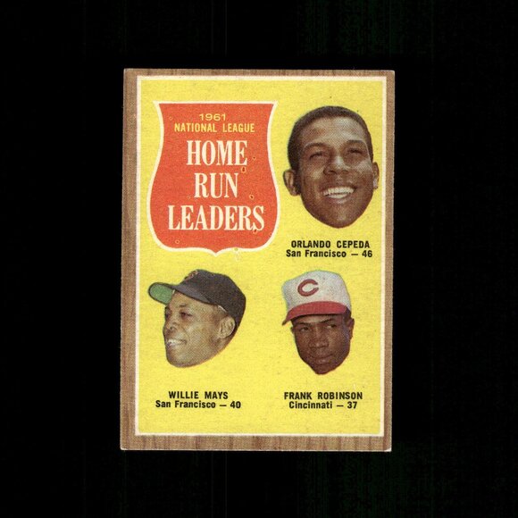 1962 Topps #54 Willie Mays Baseball Card Orlando Cepeda Frank Robinson Vintage - Picture 1 of 2